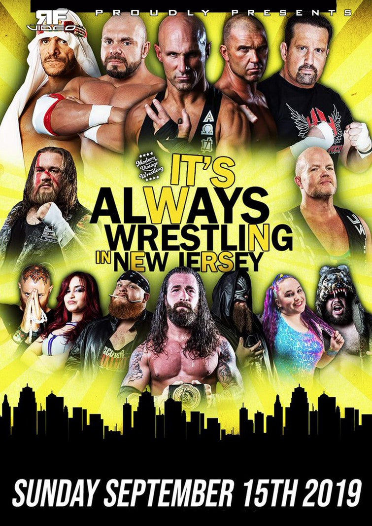 Modern Vintage Wrestling – It’s Always Wrestling in New Jersey 9/15/19 Voorhees, NJ