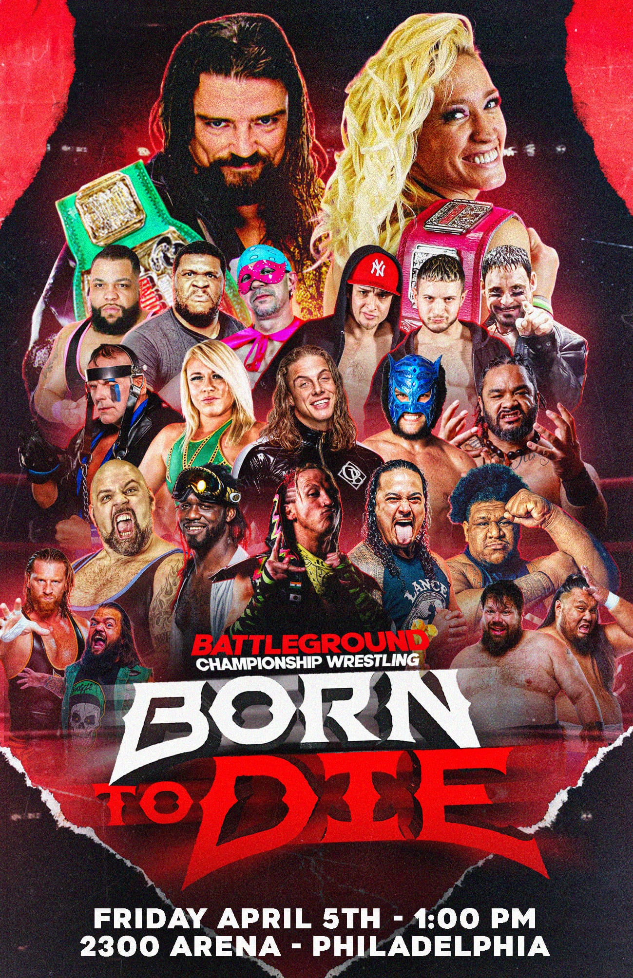 Battleground Championship Wrestling - Born to Die 4/5/24 Philadelphia, PA